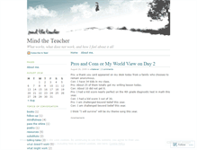 Tablet Screenshot of mindtheteacher.wordpress.com