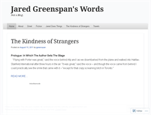 Tablet Screenshot of jgreenspan.wordpress.com