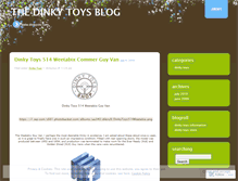 Tablet Screenshot of dinkytoys.wordpress.com