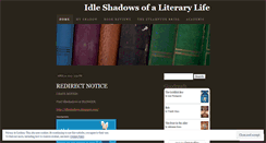 Desktop Screenshot of idleshadows.wordpress.com