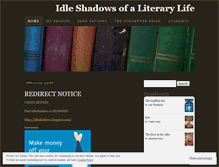 Tablet Screenshot of idleshadows.wordpress.com