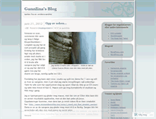 Tablet Screenshot of gunnlina.wordpress.com