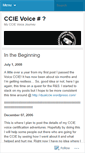 Mobile Screenshot of ccievoice.wordpress.com