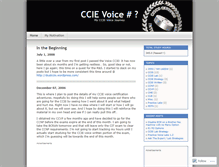 Tablet Screenshot of ccievoice.wordpress.com