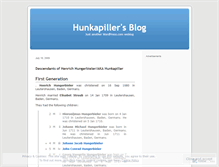 Tablet Screenshot of hunkapiller.wordpress.com