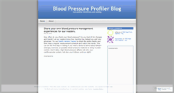 Desktop Screenshot of bloodpressureprofiler.wordpress.com