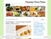 Tablet Screenshot of nummynumnum.wordpress.com