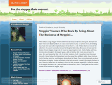 Tablet Screenshot of ilove2step.wordpress.com