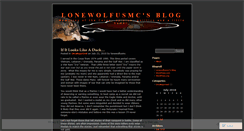 Desktop Screenshot of lonewolfusmc.wordpress.com