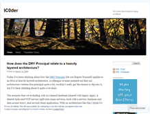 Tablet Screenshot of icoder.wordpress.com