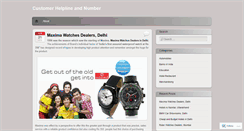 Desktop Screenshot of customerhelplineandnumber.wordpress.com