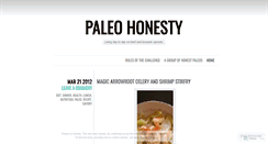 Desktop Screenshot of paleohonesty.wordpress.com