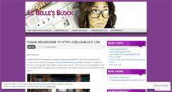 Desktop Screenshot of lebellesblock.wordpress.com