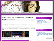 Tablet Screenshot of lebellesblock.wordpress.com