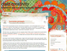 Tablet Screenshot of classcreativity.wordpress.com