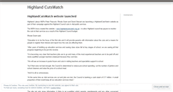 Desktop Screenshot of highlandcutswatch.wordpress.com