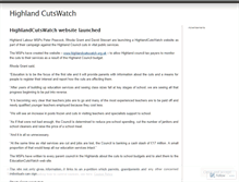 Tablet Screenshot of highlandcutswatch.wordpress.com