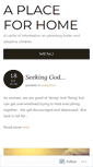 Mobile Screenshot of aplaceforhome.wordpress.com