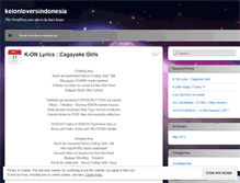 Tablet Screenshot of keionloversindonesia.wordpress.com