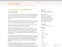 Tablet Screenshot of anarchyjunky.wordpress.com