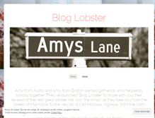 Tablet Screenshot of bloglobsteramys.wordpress.com