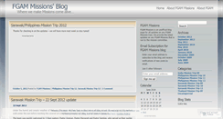 Desktop Screenshot of fgamissions.wordpress.com