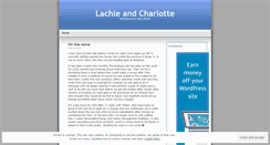Desktop Screenshot of lachieandcharlotte.wordpress.com