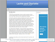 Tablet Screenshot of lachieandcharlotte.wordpress.com
