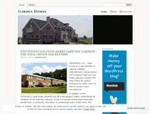 Tablet Screenshot of gardenhomes.wordpress.com