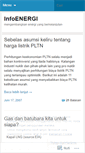 Mobile Screenshot of infoenergi.wordpress.com