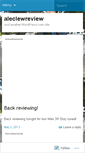 Mobile Screenshot of aleclewreview.wordpress.com