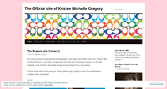 Desktop Screenshot of kristengregory23.wordpress.com