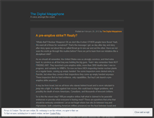 Tablet Screenshot of digitalmegaphone.wordpress.com