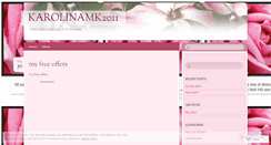 Desktop Screenshot of karolinamk2011.wordpress.com