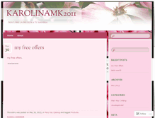 Tablet Screenshot of karolinamk2011.wordpress.com