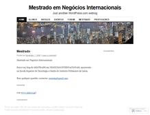 Tablet Screenshot of negociosinternacionais.wordpress.com