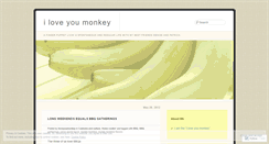 Desktop Screenshot of iloveyoumonkey.wordpress.com