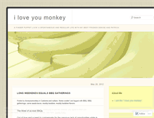 Tablet Screenshot of iloveyoumonkey.wordpress.com