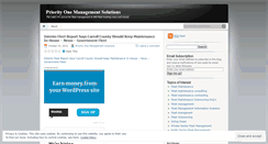 Desktop Screenshot of priority1management.wordpress.com