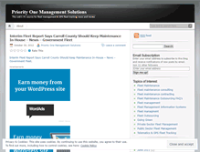 Tablet Screenshot of priority1management.wordpress.com