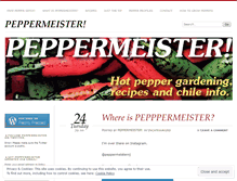 Tablet Screenshot of peppermeister.wordpress.com