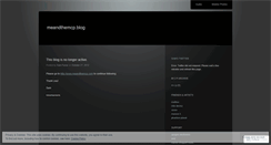 Desktop Screenshot of meandthemcp.wordpress.com