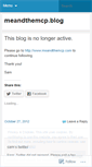 Mobile Screenshot of meandthemcp.wordpress.com