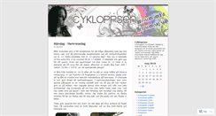 Desktop Screenshot of cykloppsen.wordpress.com