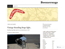 Tablet Screenshot of boomerangsjc.wordpress.com