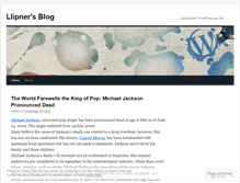 Tablet Screenshot of llipner.wordpress.com