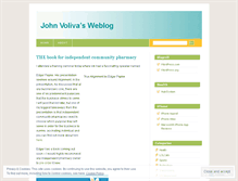 Tablet Screenshot of johnvoliva.wordpress.com