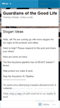 Mobile Screenshot of guardiansofthegoodlife.wordpress.com