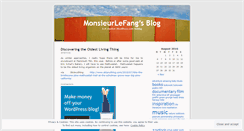 Desktop Screenshot of monsieurlefang.wordpress.com