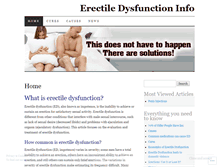 Tablet Screenshot of erectiledysfunctioninfo.wordpress.com